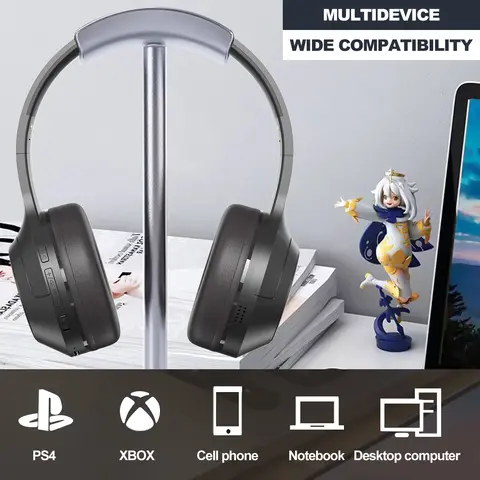 Bezprzewodowe słuchawki Bluetooth nauszne Zestaw słuchawkowy stereo HIFI z głębokim basem Lekkie słuchawki z mikrofonami do telefonu muzycznego