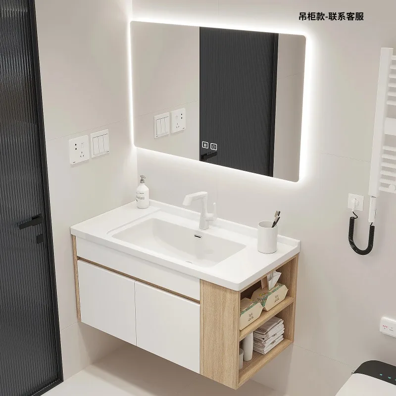 مجموعة حمام الغرور ذات العرض المباشر من المصنع مع مجموعة خزانة حمام مرآة بالوعة #3