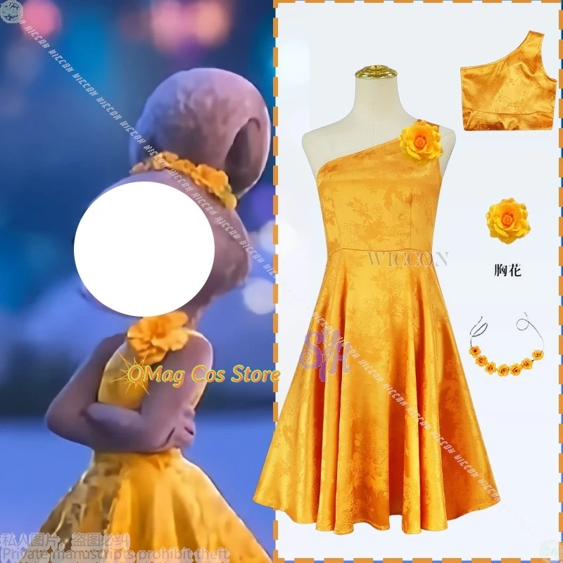 

Anime Movie Fox Rabbit 2 Cosplay Kawaii Furry Judyyy Costume Evening Gown Yellow Flowers Sweet Lolita Jirai Kei Girls Halloween