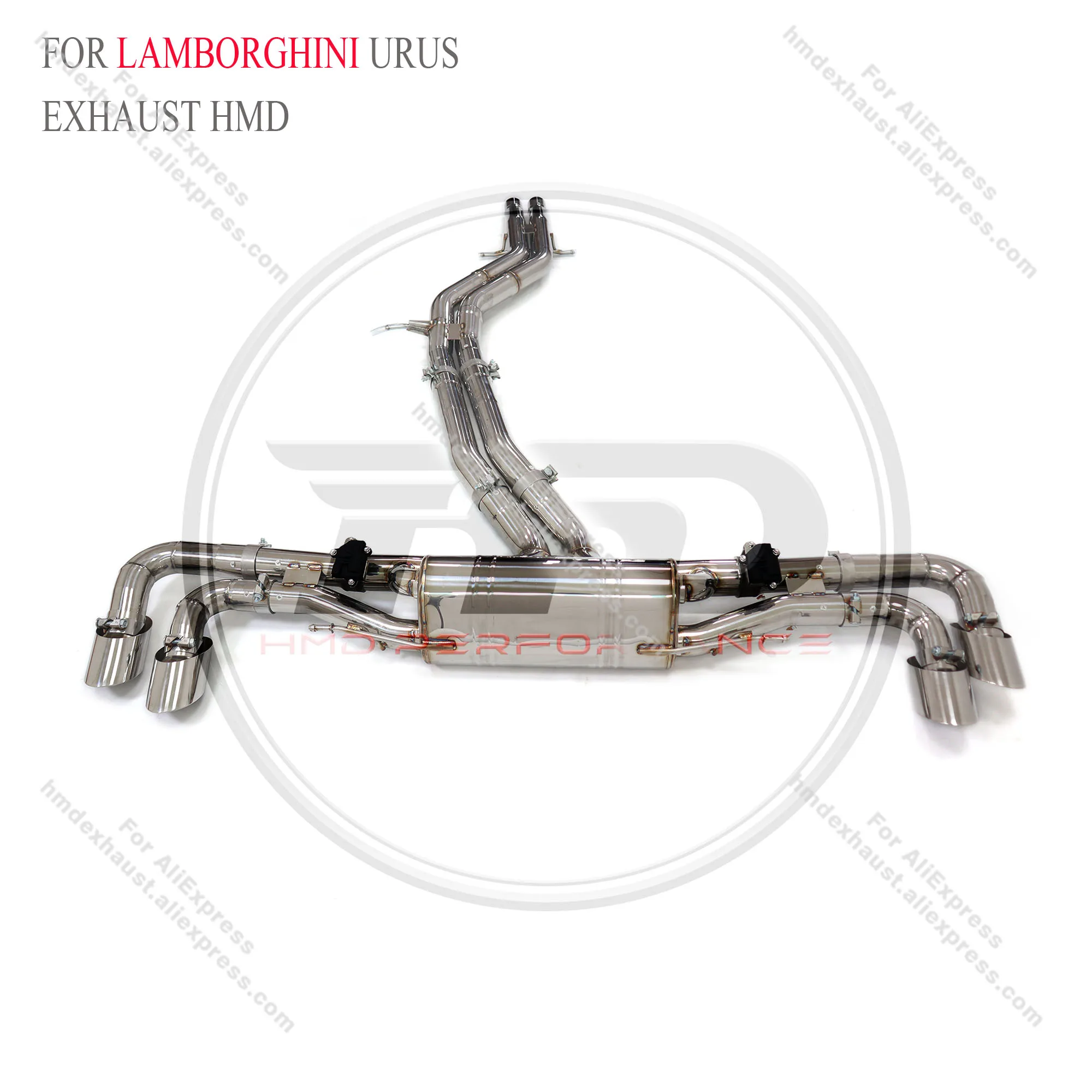 

HMD Stainless Steel Exhaust System Catback Is Suitable For Lamborghini URUS 4.0T 2012+ with valve