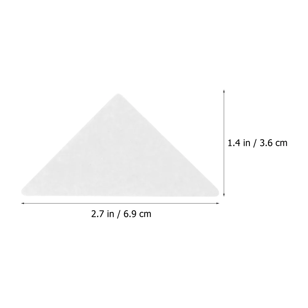120 個の三角形の襟ステイ PVC 素材のシャツの襟インサートプロフェッショナルな外観しわなし使い捨てサポート