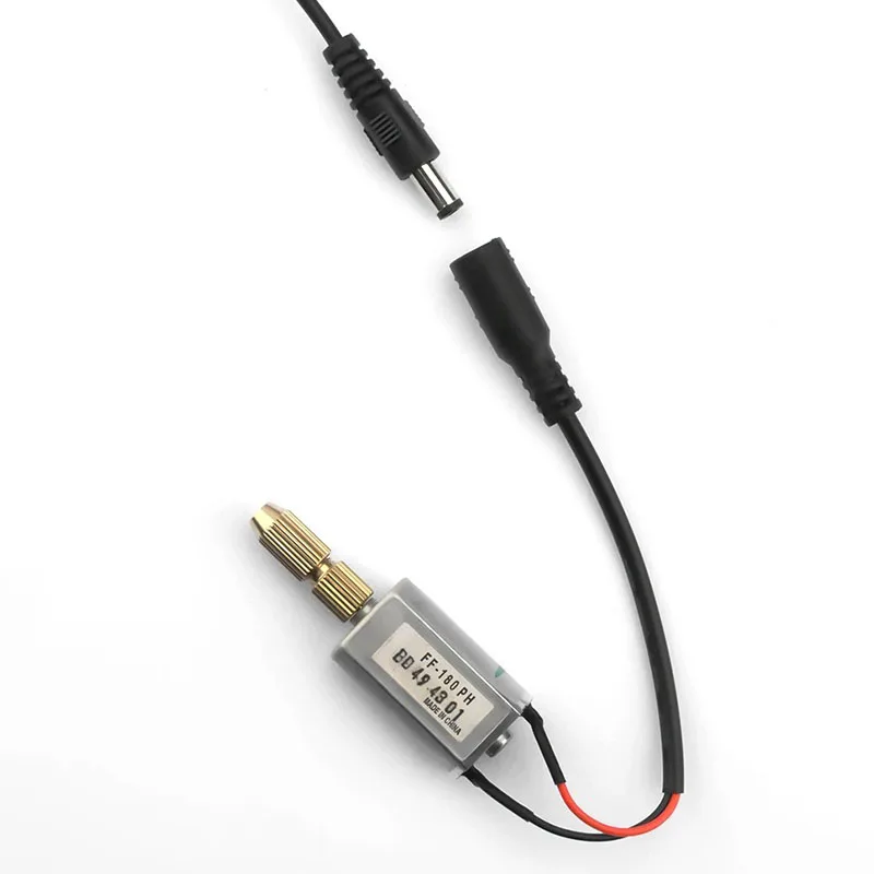 مثقاب كهربائي صغير محمول باليد 180 محرك مايكرو USB صغير الدقة 5 فولت طقم حفر Wenwan