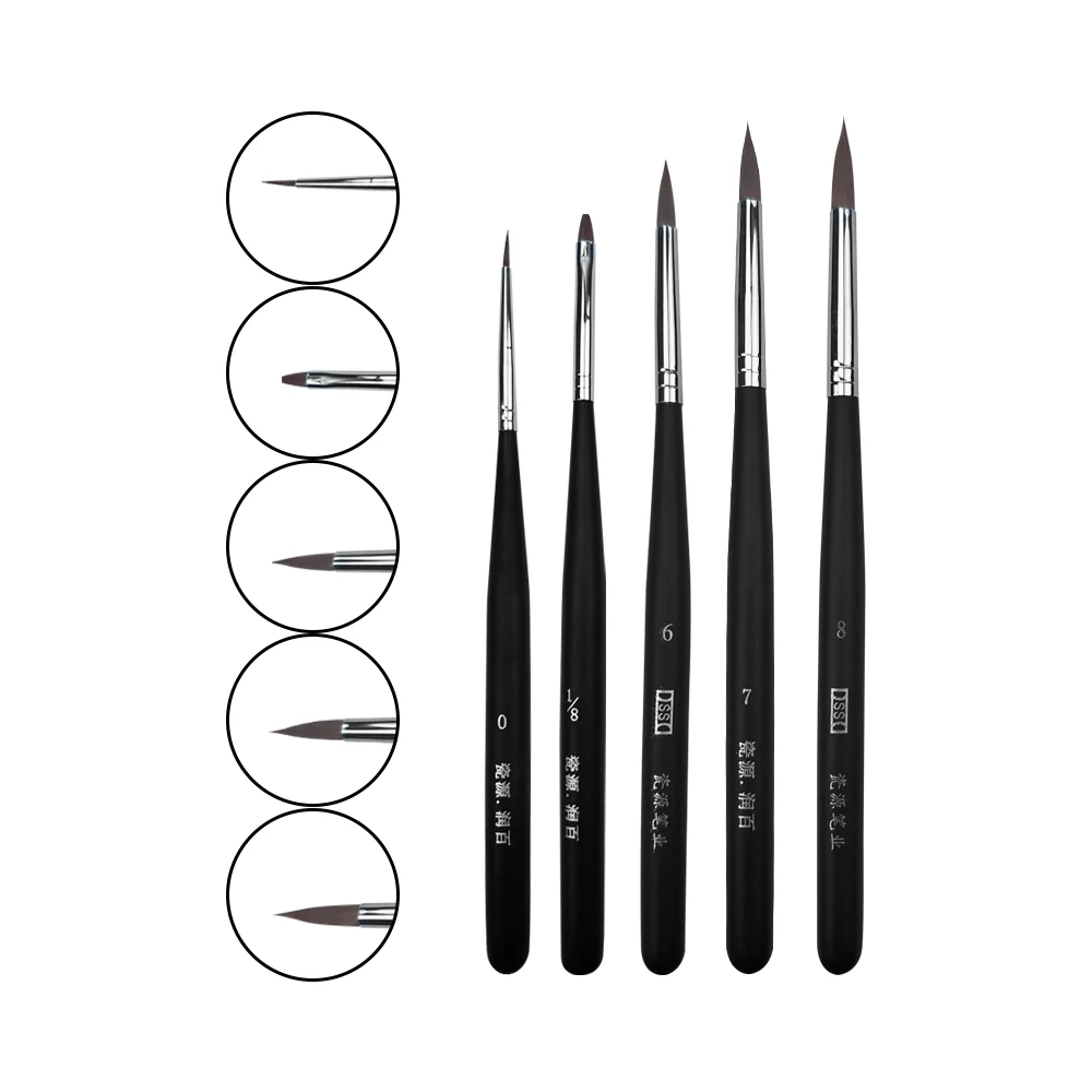 

1pcs Porcelain Brush Pen Dentist Shaping Silicone Adhesive Composite Plastic Glaze Interdental Brush Ceramic Brush Pen