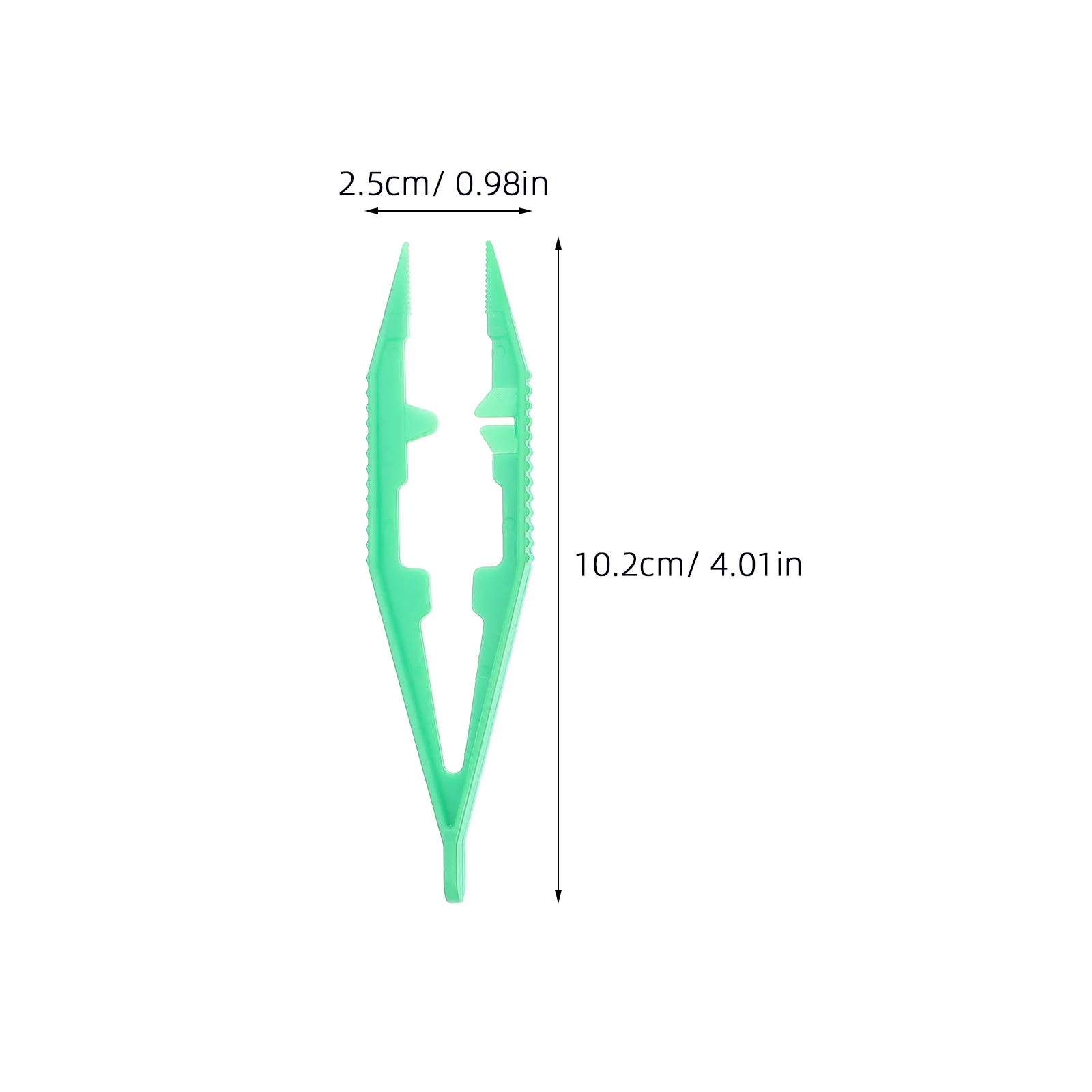 50 Uds pinzas de plástico para niños pinzas de cuentas punta plana pequeñas 4 pulgadas Mini herramientas de artesanía manipulación de cuentas pinzas de cuentas DIY