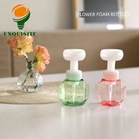 Shower Gel Foaming Bottles Transparent Liquid Soap Dispenser Portable Plastic Bathroom Accessories Foam Pump Bottle 300ml