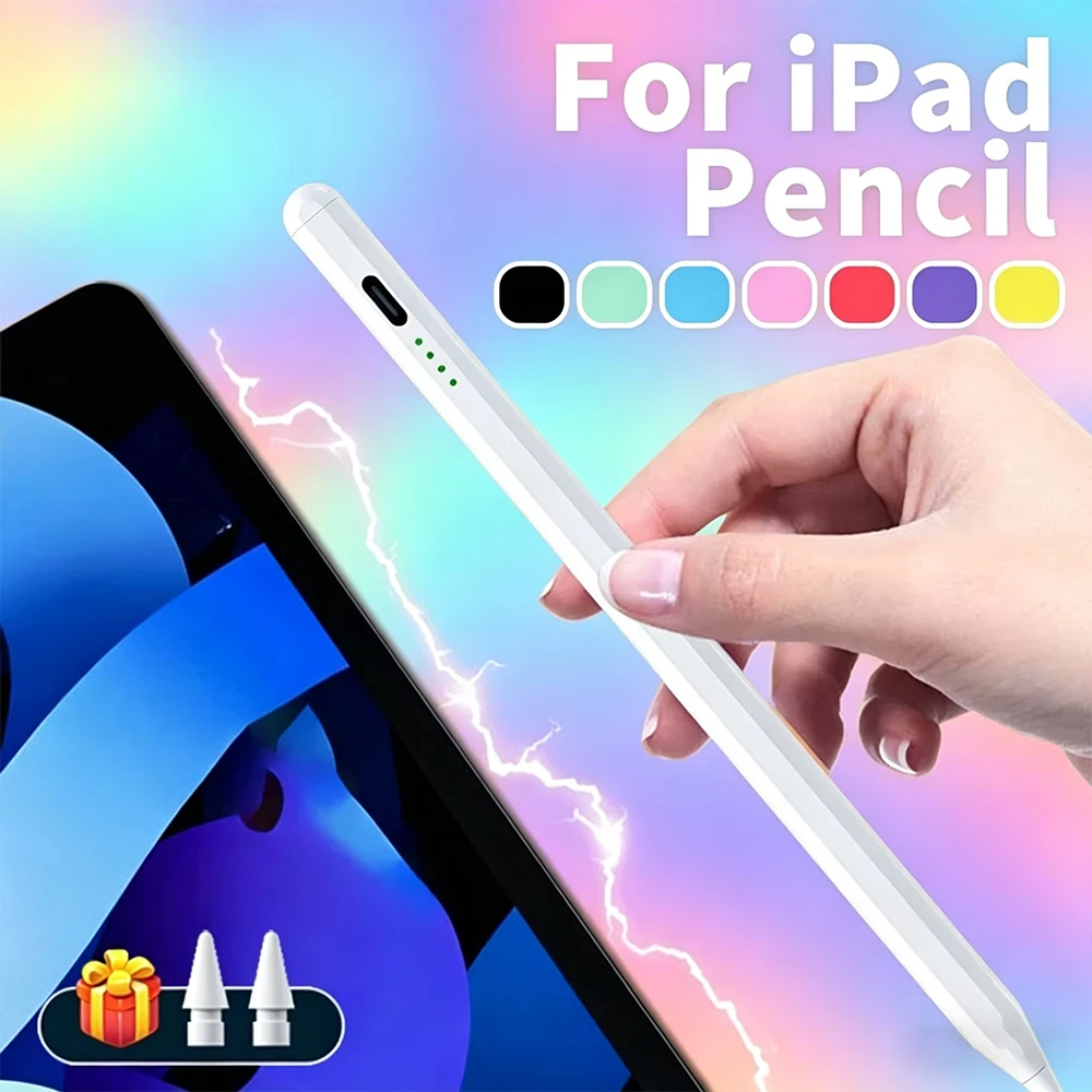 For Apple Pencil Palm Rejection iPad Pencil Tilt Function Ipad Accessories 2022 2021 2020 2019 2018 Gen Air Pro Mini Pen Stylus