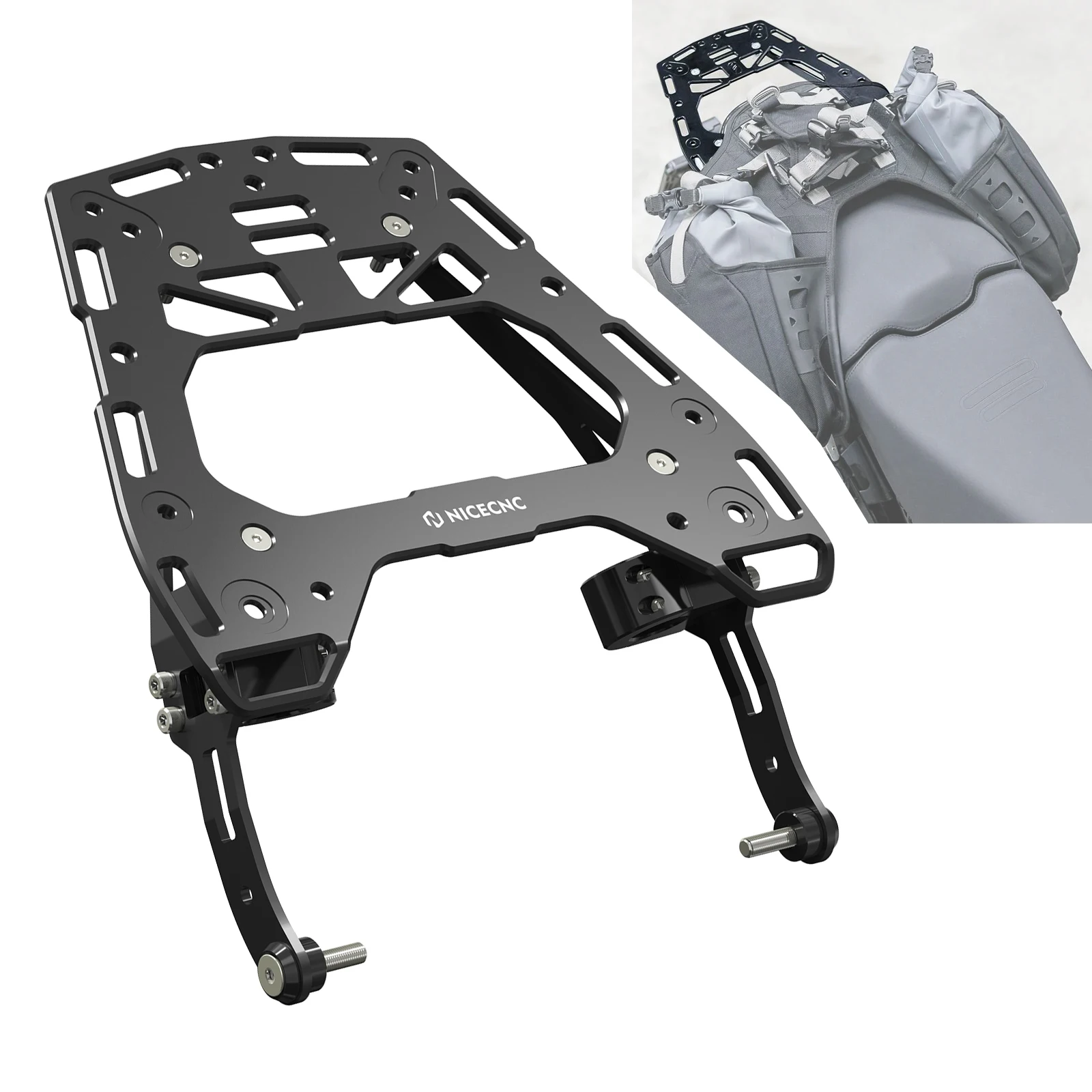 Motorcycle Rear Luggage Rack Top Case Mount Plate for Ducati DesertX 2022 2023 2024 DesertX Luggage Rack Carrier Roll Bags Rack