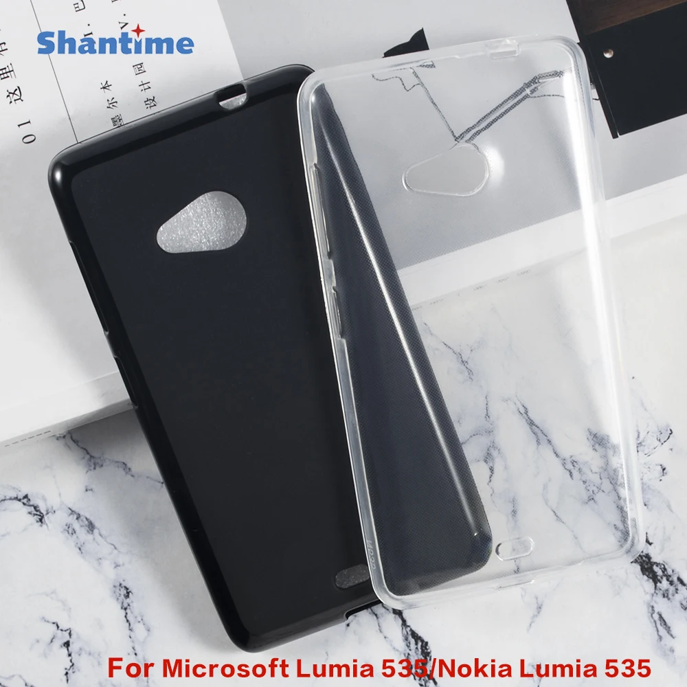 For Nokia Lumia 535 Gel Pudding Silicone Phone Protective Back Shell For Nokia Lumia 535 Soft TPU Case