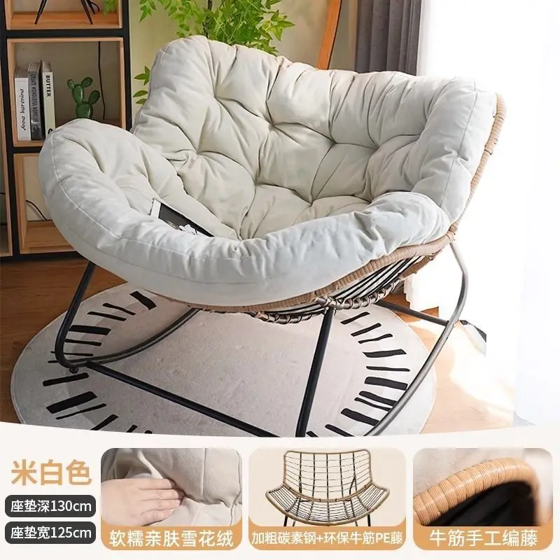 

Bird's nest rocking chair recliner balcony home leisure single lazy sofa living room light luxury rocking chair adults can sleep