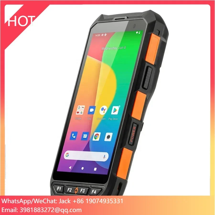 

RFID UHF Industrial Handheld PDA With Scaning Trigger Rugged Android Barcode Scanner Warehouse Management 2D Wi-Fi Stock