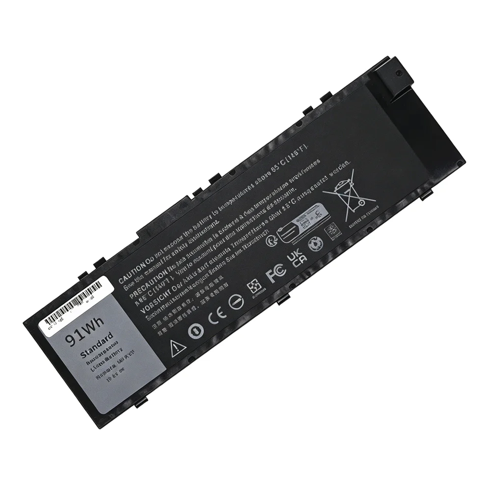 MFKVP 91Wh Laptop Battery For Dell Precision 15‑7510 7520 M7510 M7520 17‑7710 7720 M7710 M7720 T05W1 GR5D3 M28DH