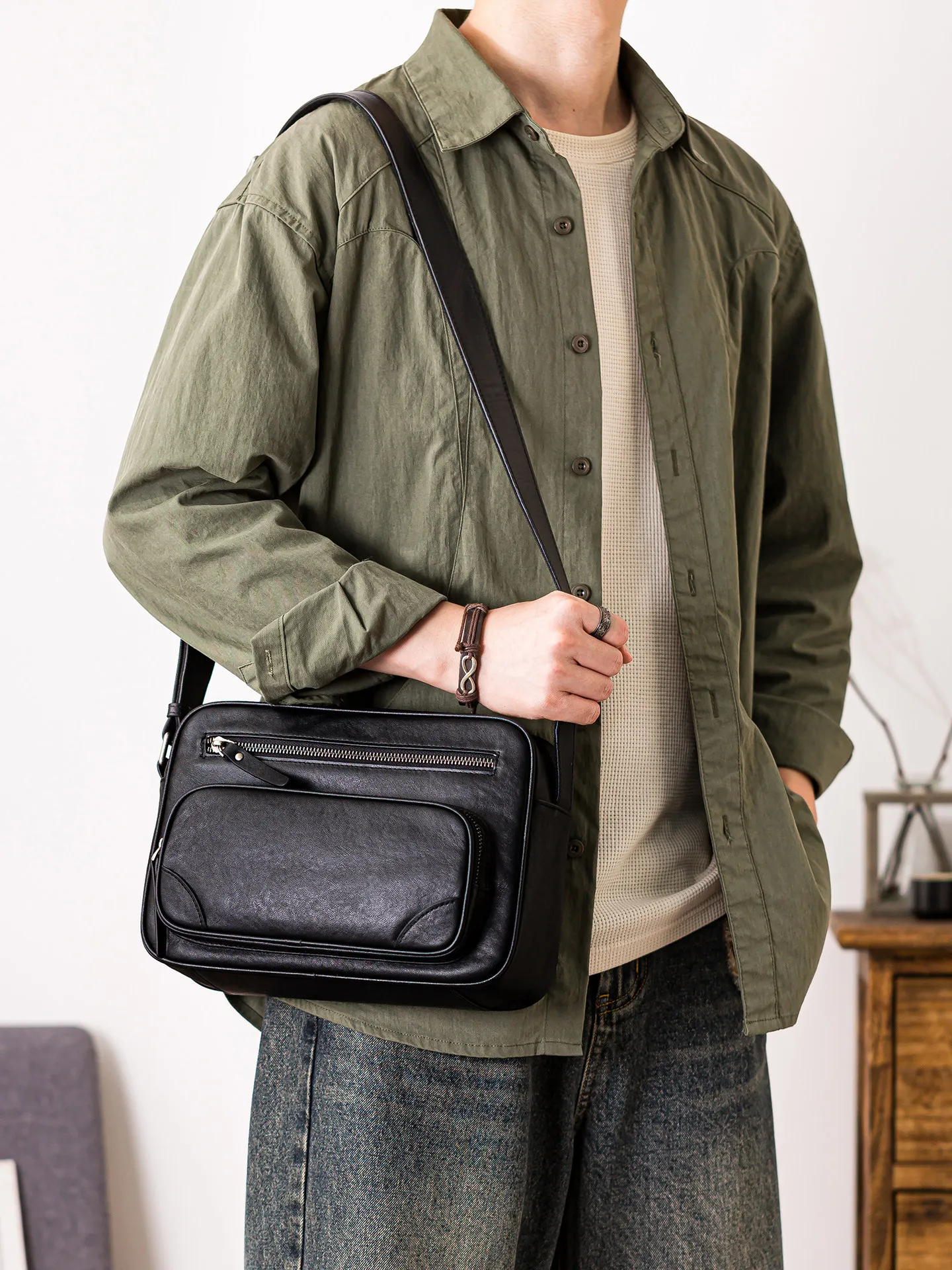 outdoor daily work luxury vege - Leather Work Bag Mens review and price