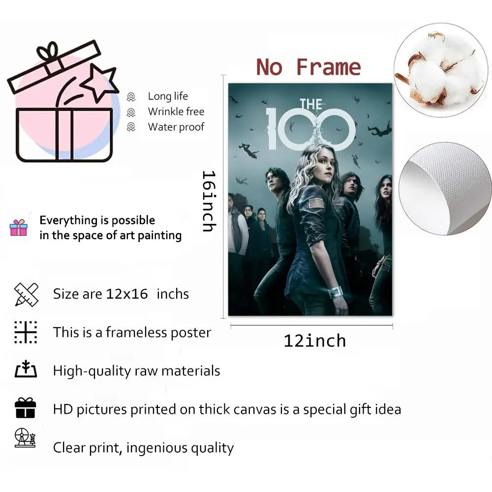 عرض المسلسل التلفزيوني للموسم 100 لوحة قماشية للخط: تجعد مجاني مقاوم للماء ومتين لجميع الفضاء لتزيين الحائط