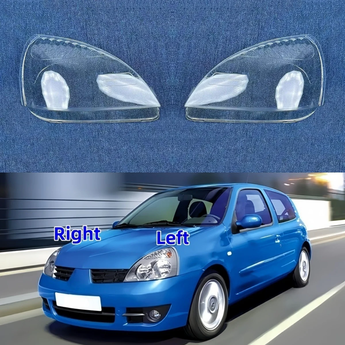 

Аксессуары для Renault Clio 2009, крышка передней фары автомобиля, замена оригинального абажура