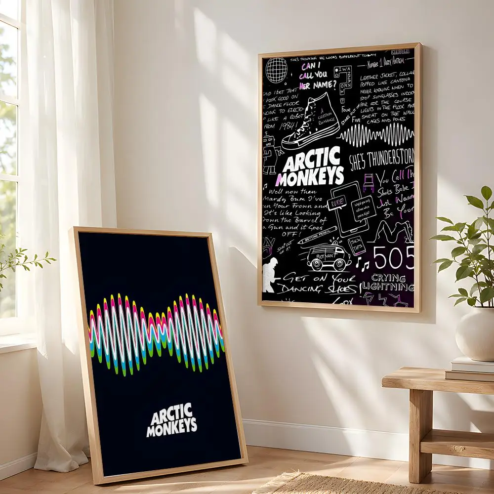 Band A-Arctic Monkeys Painting Calligraphy Canvas Painting Art for Bedroom Living Room Home Decor