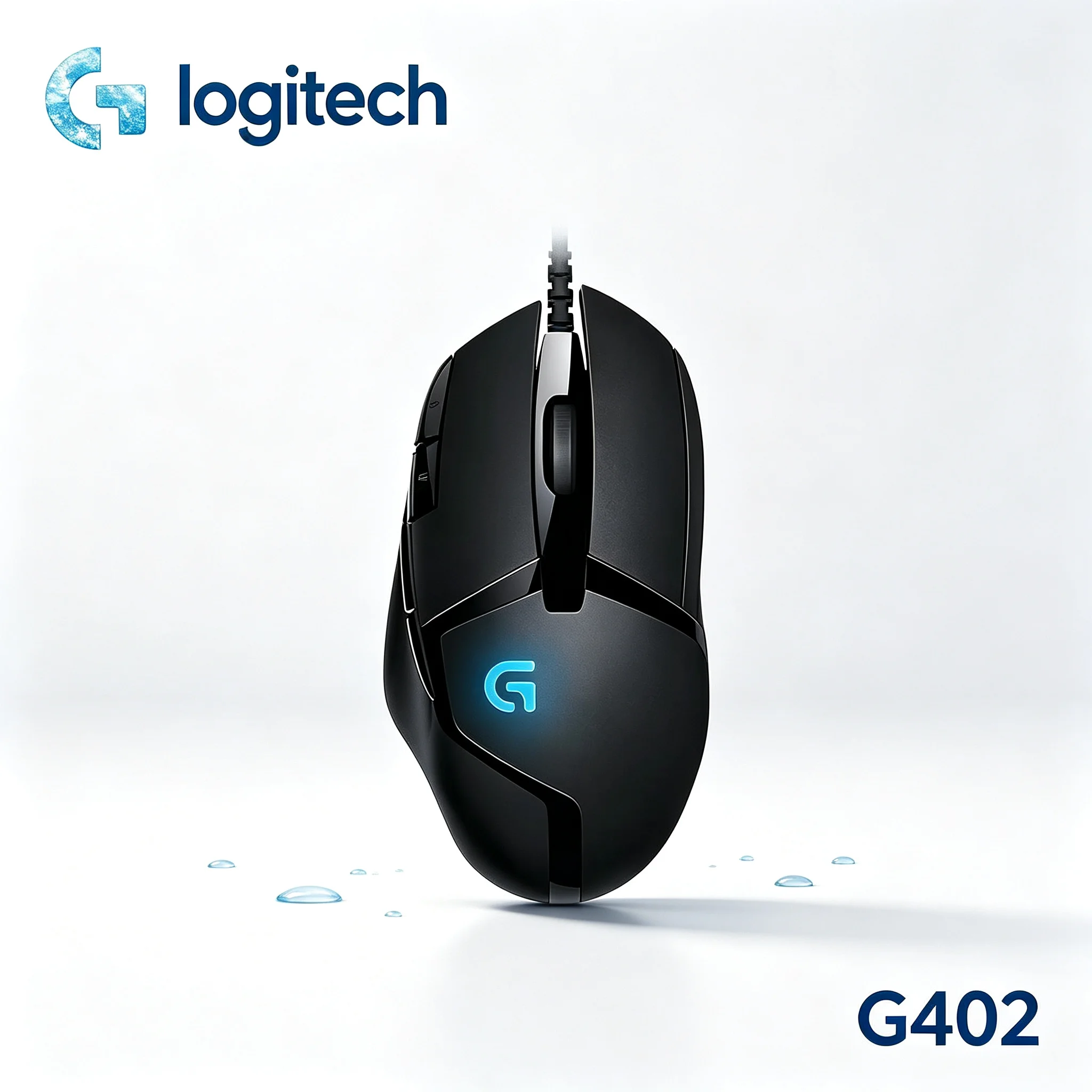 Logitech G402 Hyperion Fury Wired Mice High‑Speed Tracking Gaming Mouse Durable Buttons For E‑sports Player