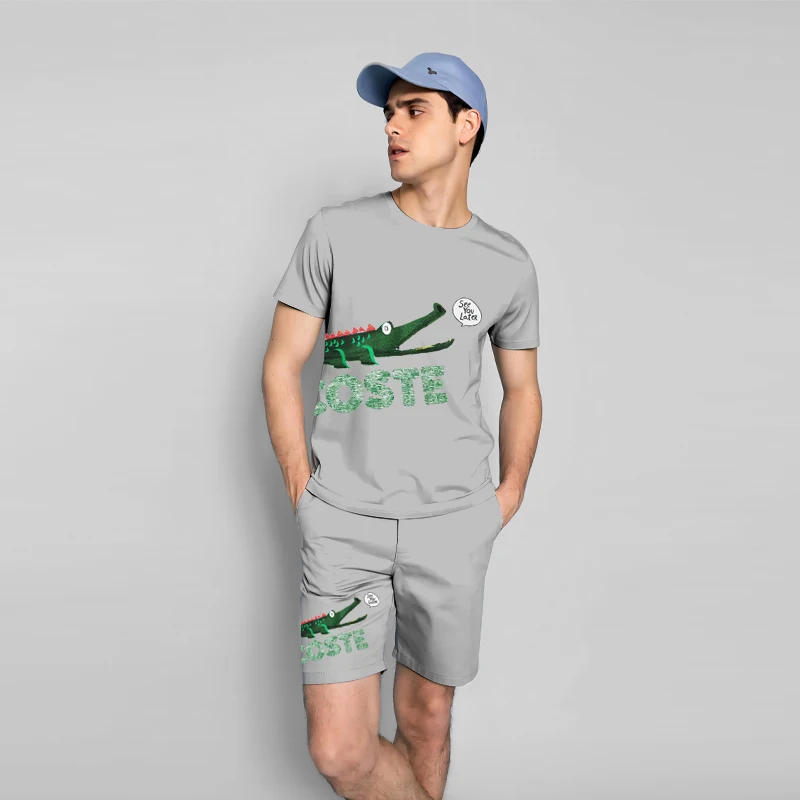 2024 Summer New Men's Two Piece Set, Short, High Performance Sportswear, Sports Set, Sportswear