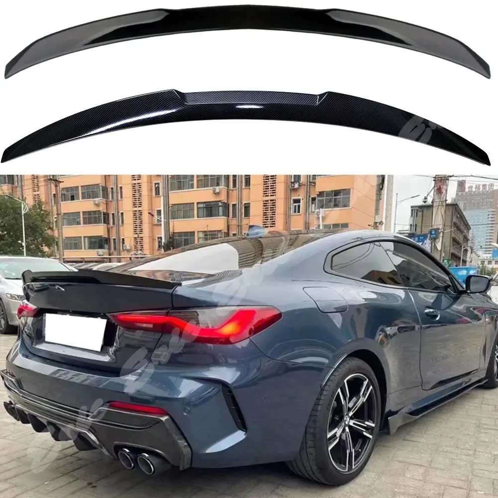 

Rear Wing Trunk Lid ABS Spoiler Wing For BMW 4 Series 2021+ G22 420i 430i 435i M440i 2 Doors M4 Knife Style Carbon Spoiler