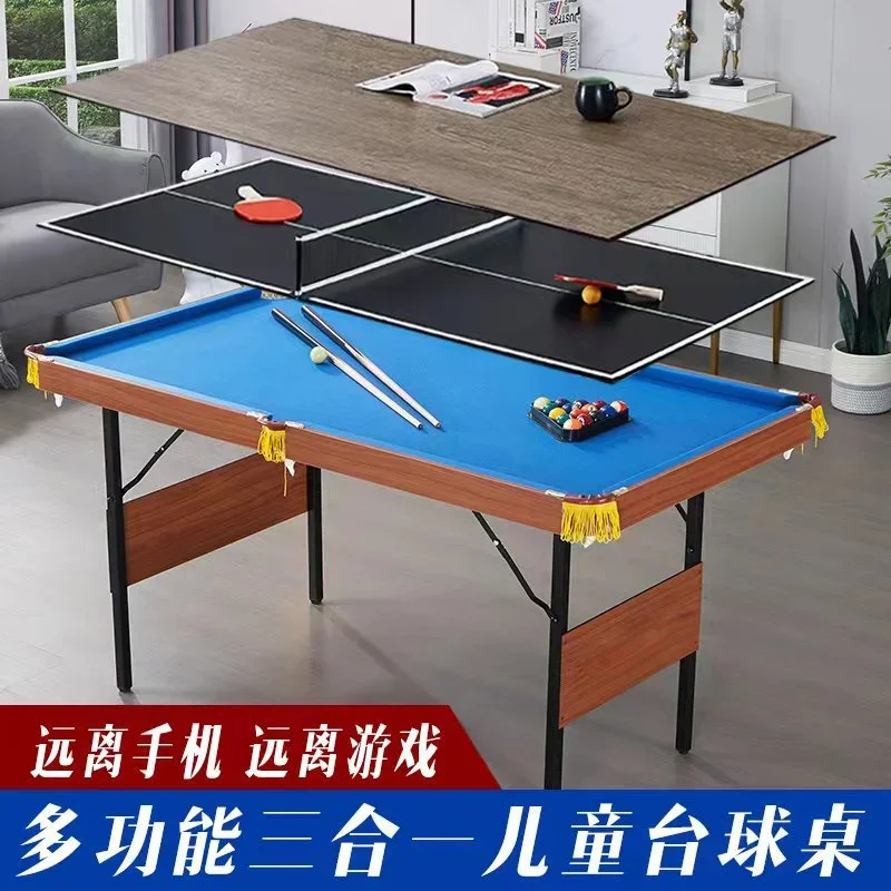 Children's pool table Home practice entertainment Foldable multi-functional three-in-one small mini pool table case