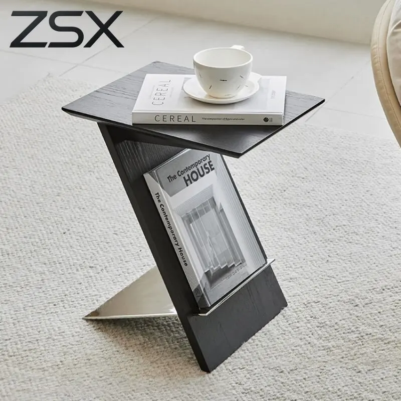 Light luxury modern small side few home living room sofa corner few retro simple style magazine rack