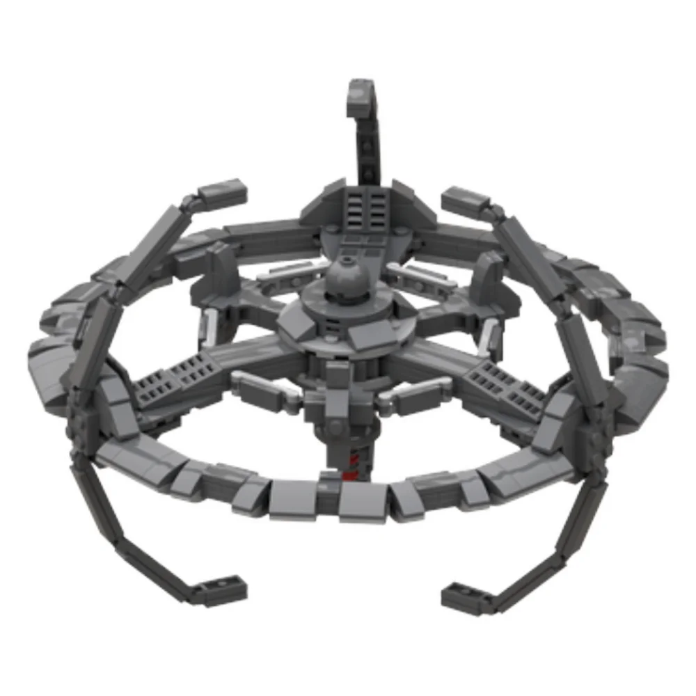 Gobricks MOC Deep Space Nine Commercial Hub Military Base Space Ship Model Building Blocks Bricks Space Findings Model Kid Toys