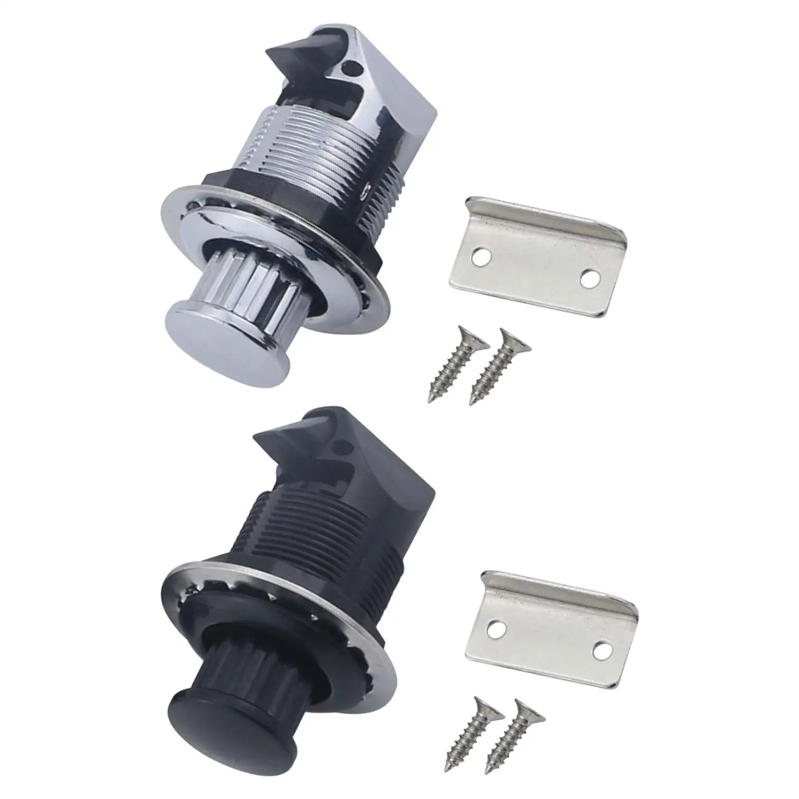 

RV Pops Out Turn to Open Knob Latch Generic Versatile for Door Board Thickness 1.2-19 mm Push Keyless Button Lock Round Knob