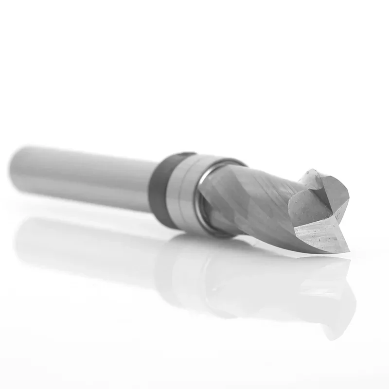 Top Bearing Ultra-Performance Compression Flush Trim Router Bit Mill 8mm Shank Solid Carbide CNC  Bit Spiral Flush Router Tool