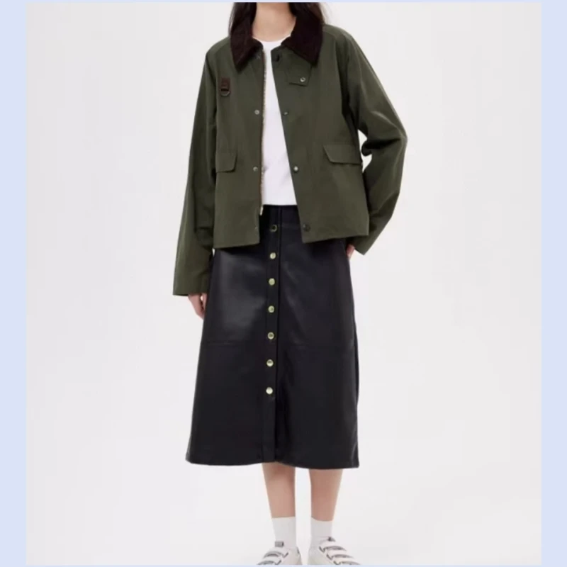 

25 year spring new retro wax free hunting outfit, loose and versatile casual jacket, short jacket