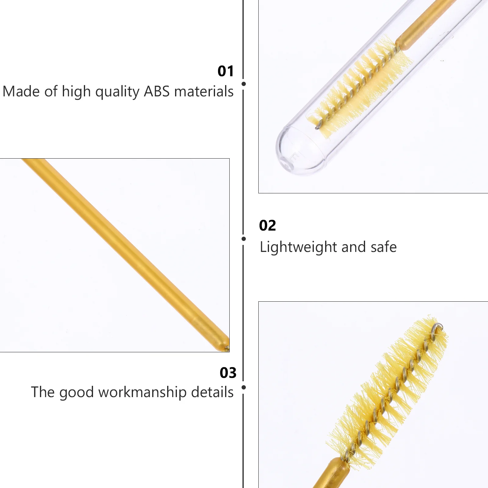 20 قطعة من فرش الرموش مادة ABS ديكور حجر الراين ملون خفيف الوزن آمن للاستخدام المنزلي أثناء السفر والماس المحمول #3