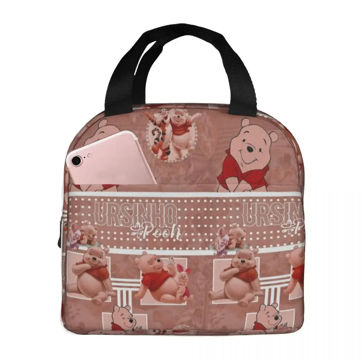 Winnie The Pooh borse per il pranzo isolate borsa termica contenitore per pasti Tote a tenuta stagna Lunch Box per uomo donna lavoro Picnic