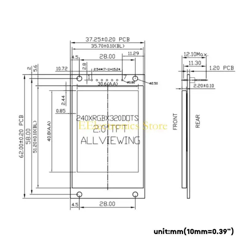 B03C 2INCH IPS LCD Display Module 240 ور