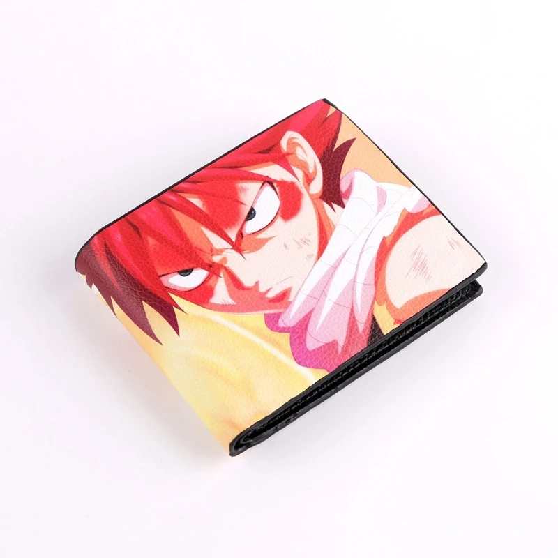 أنيمي الجنية الذيل ناتسو الرجال محفظة قصيرة لوسي Heartfilia حامل بطاقة بو محفظة جلدية