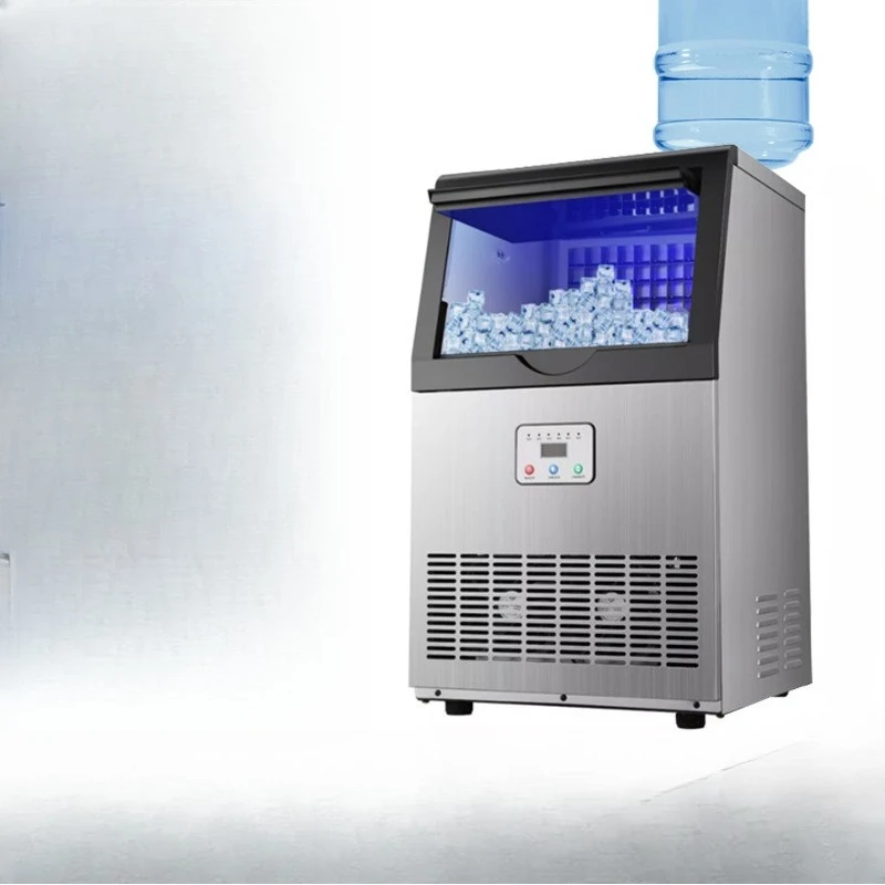 

Commercial ice machine Automatic milk tea shop Hot pot shop Large large capacity cube ice cube machine Small stall