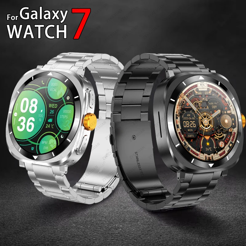 For Samsung Galaxy Watch 7 Ultra New GPS Track Smart Watch Men AMOLED Always Display Clock BT Talk NFC Sport Smartwatches Women