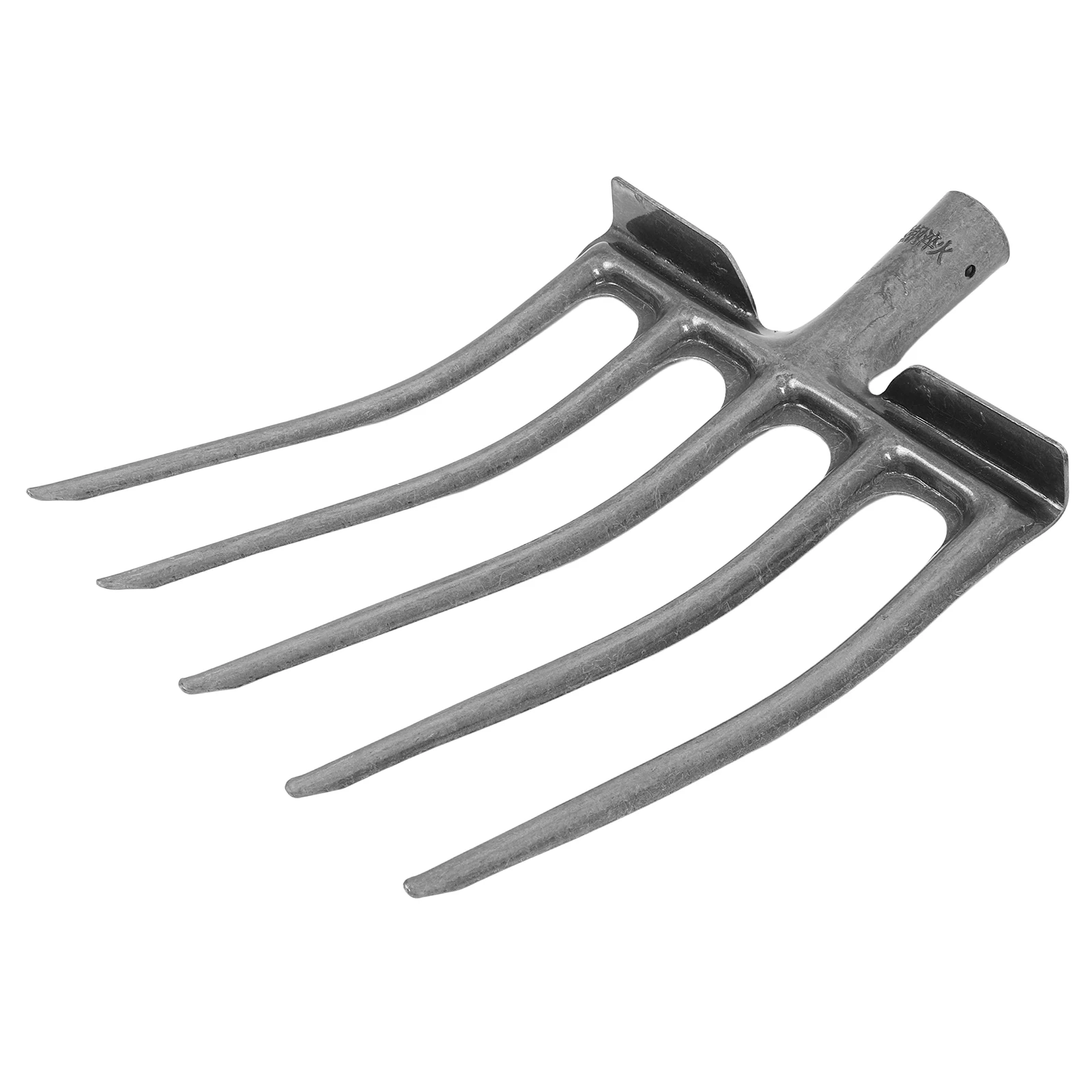 

Steel Agricultural Durable Multitooth Loose Steel Plowing Fork Soil Garden Replacement Travel FourTooth Shovel Spade Tool