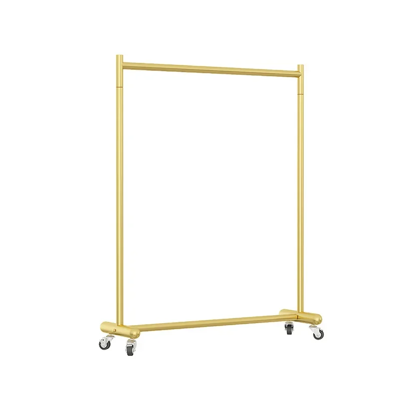 

clothing store display rack women's clothing floor stall display clothes rack Internet celebrity live mobile hanger with wheel