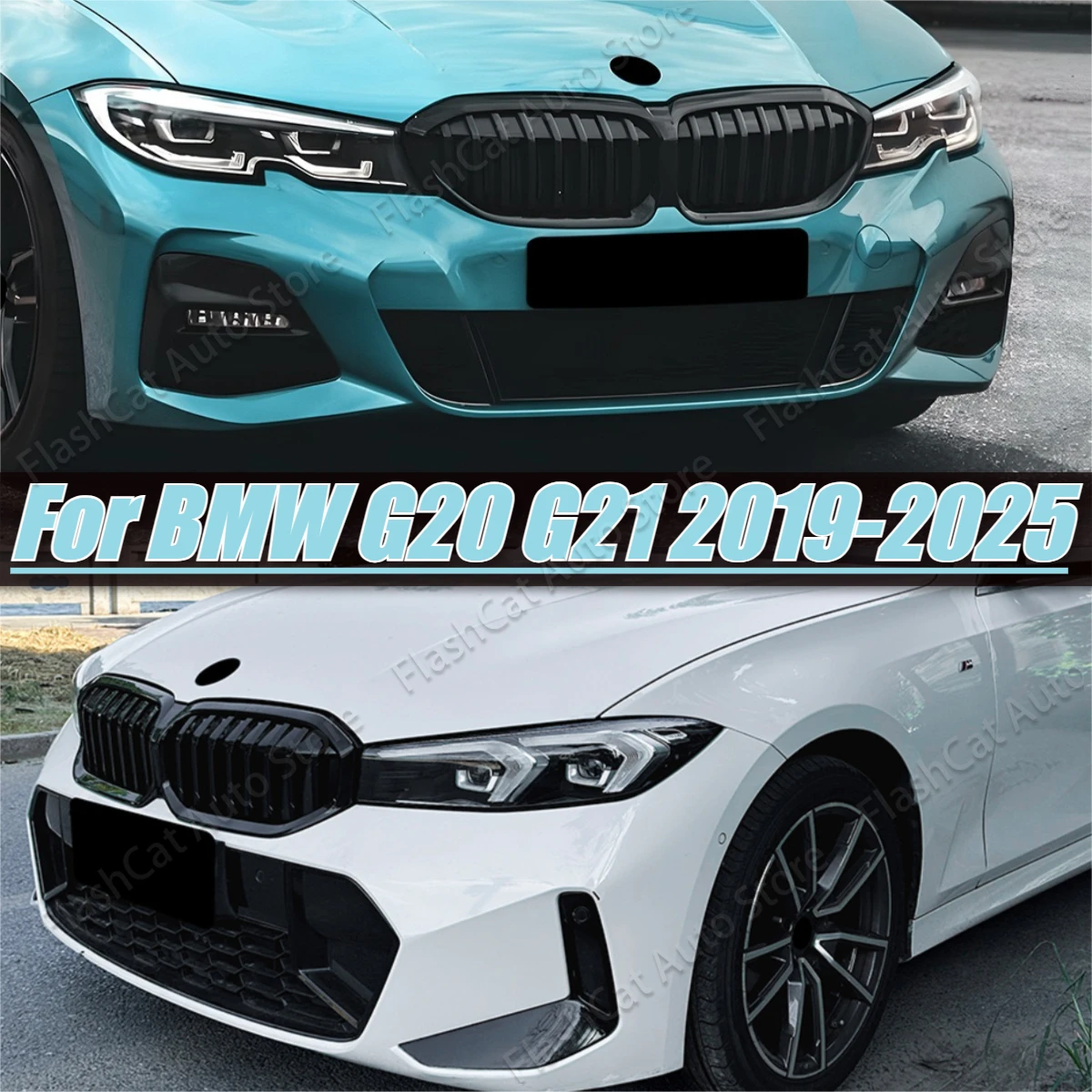 

For BMW 3 Series G20 G21 320i 325i 330i 2019-2022/2023-2025 Front Bumper Racing Grill Accessories Front Kidney Grille Body Kits