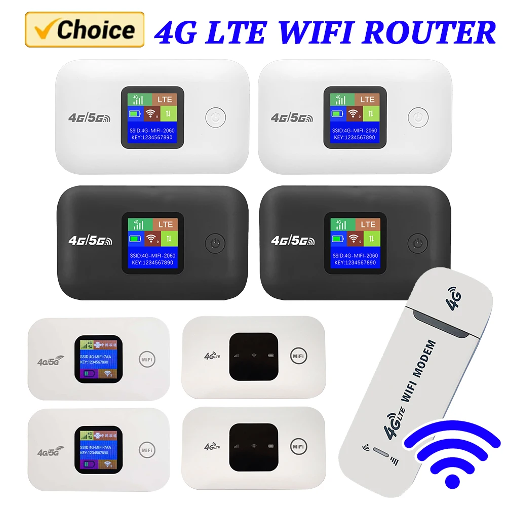 Lte WiFi Router 150Mbps Mini Outdoor Portable 4G Hotspot 3000mAh Mobile Pocket Router with SIM Card Slot 4G Wireless Router