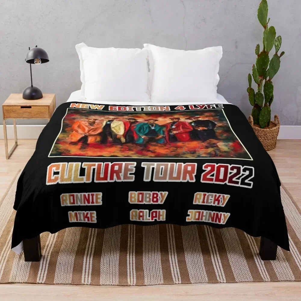 

New Edition 4 Lyfe CULTURE tour 2022 Edition Throw Blanket Stain Resistant Cozy Warm Blanket