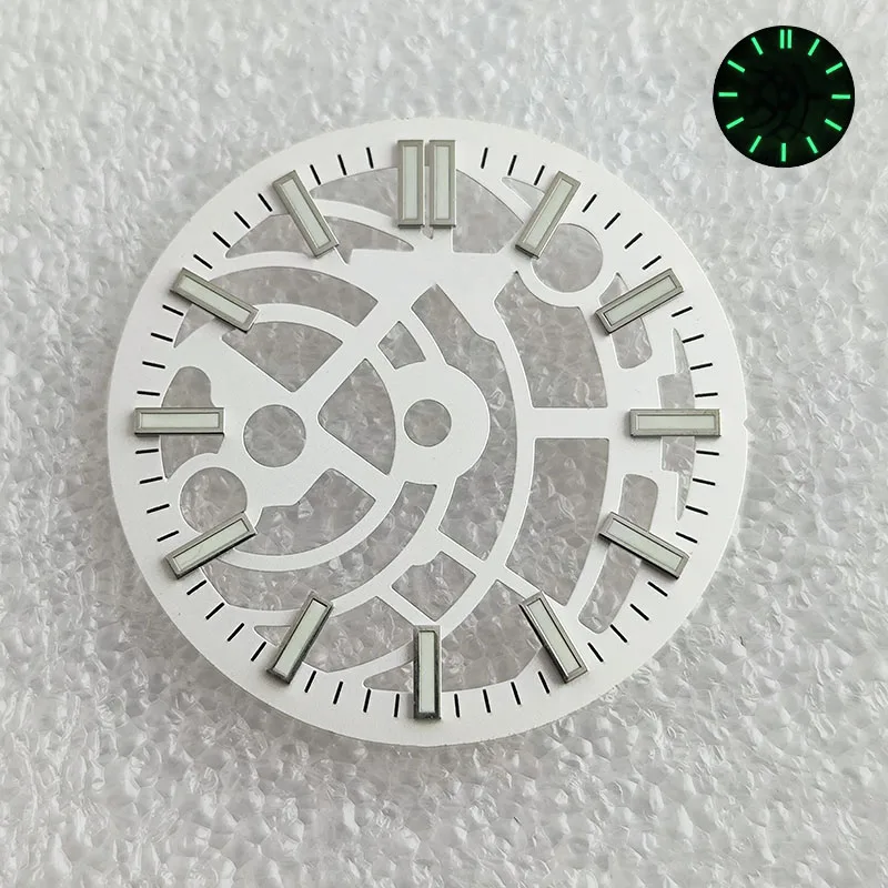 Watch Dial accessories 70 Watch dial 28.5mm dial Green C3 luminous for NH automatic 70A movement watch accessories