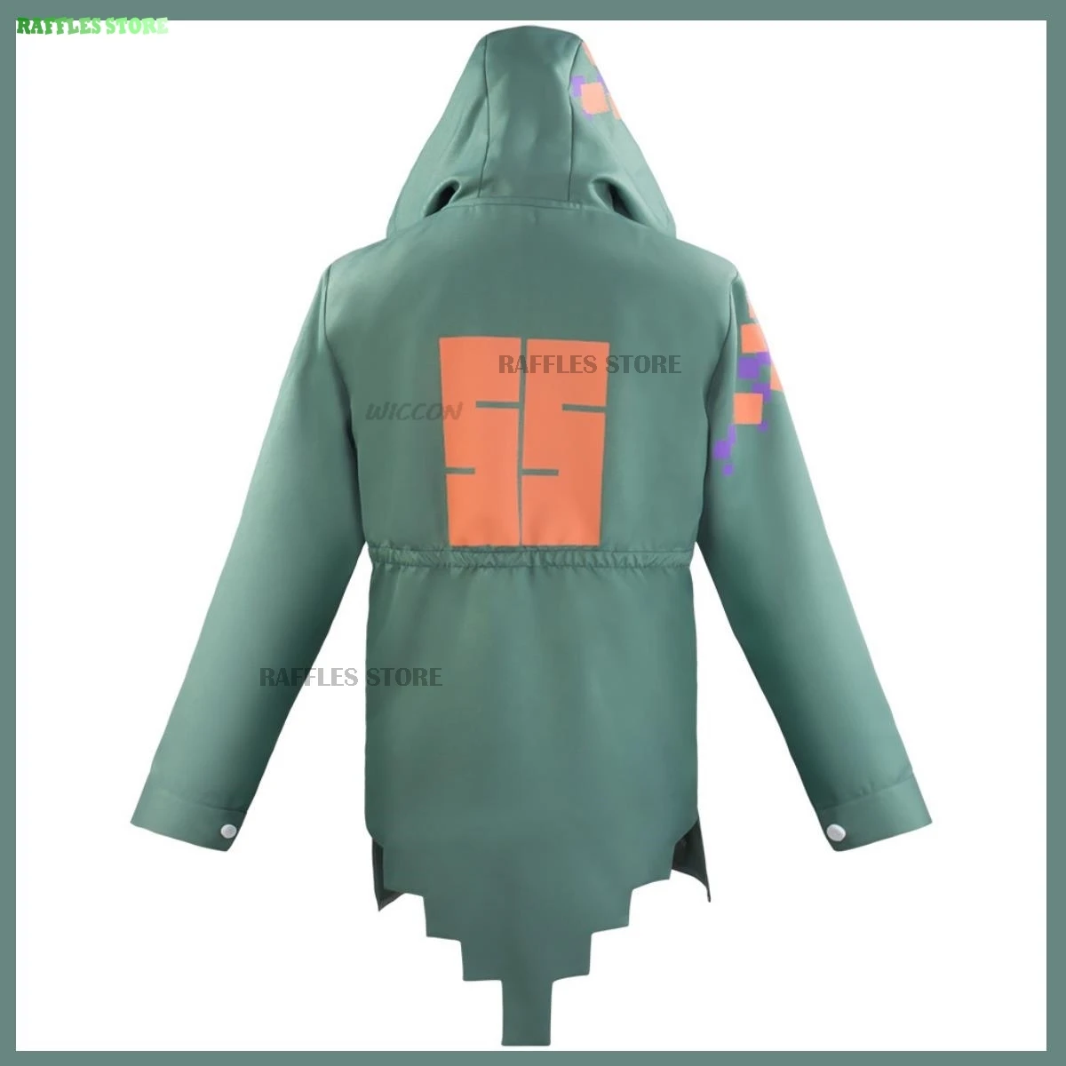 Anime Game Danganronpa 2: Goodbye Despair Steam Nagito Komaeda Cosplay Costume Green Hooded Coat Man Woman Halloween Suit