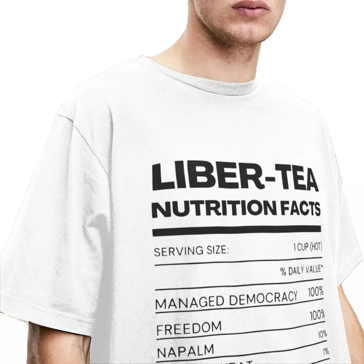 Helldivers 2 Liber-tea Nutrition Shirt Merch for Men Women Cotton Leisure Crew Neck Video Game Tees Short Sleeve Clothes