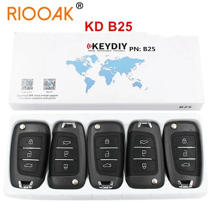 KEYDIY KD B25 Remote Car Key For KD900+/URG200/KD-X2/KD MINI/KD200 Key Programmer B Series Remote Control