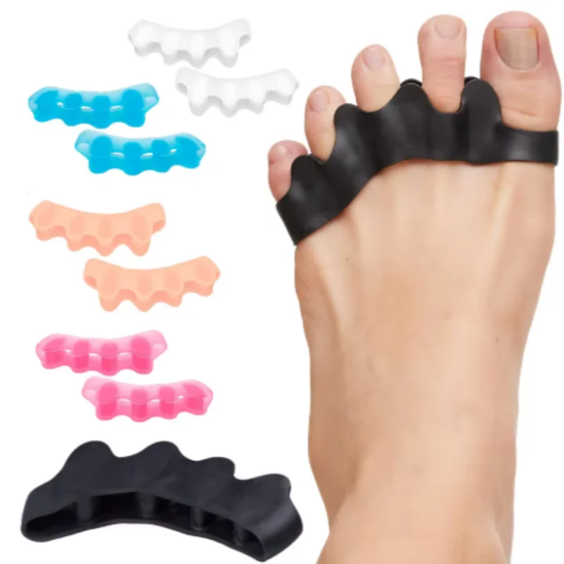 2/6/10 Stück Silikon-Zehenspreizer, Bunion Corrector, Zehenabstandshalter, Plantarfasziitis-Glätteisen zur Verbesserung der funktionellen Mobilität
