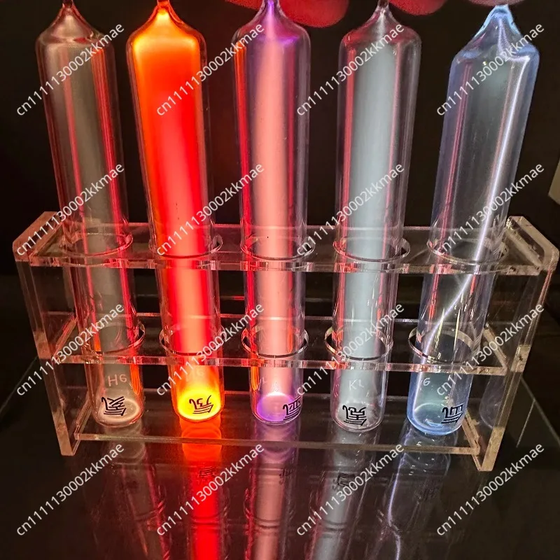 Glass Sealed Rare Gas Glow Discharge Tube Helium Neon Argon Krypton Xenon Inert Gas Light Tube for Chemical Physics Science