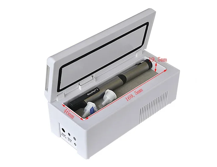 High Power Mini Refrigerator Insulin Pill Box Dispensing 0-18 Degrees Refrigerated USB Charging Refrigerated Incubator