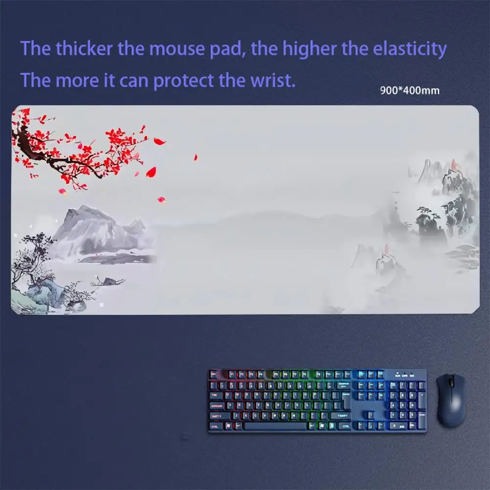 

Large Mouse Pad Xxl Flowers and Cherry Blossoms Laptop Accessories Keyboard Mat Deskmat Desk Protector Gaming Mousepad Rgb Mats