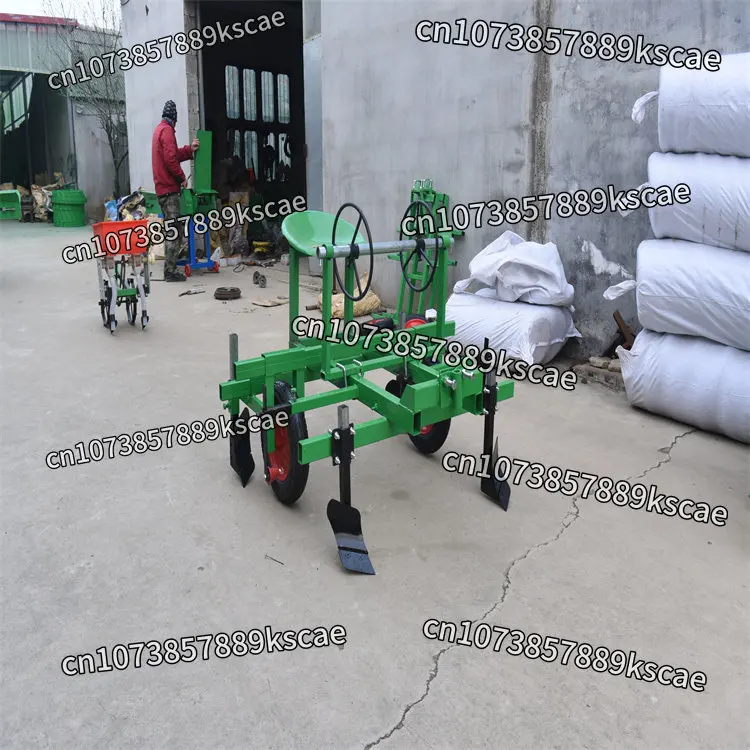 Tractor Mounted Plastic Mulching Machine, Multi-Function Farm Film Laying Equipment, Manual Drive Mulch Layer for Gardening