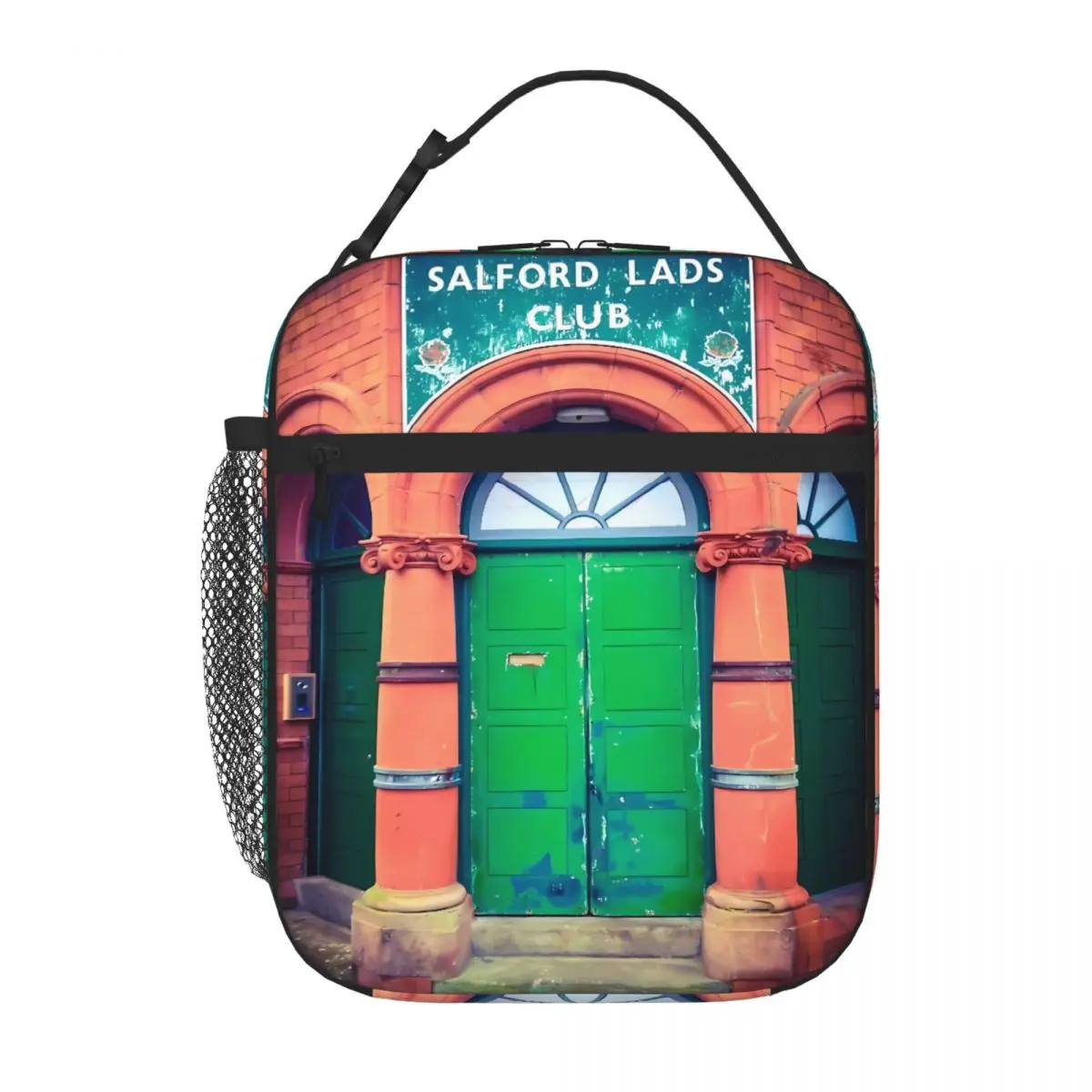 Bestselling Salford Lads Club Splicing Color Neoprene Lunch Bag Overnight Trip Thermal Tote