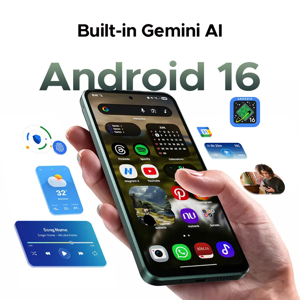 هاتف DOOGEE B10 الإصدار العالمي أندرويد 16 بطارية 7600 مللي أمبير 6 جيجابايت 256 جيجابايت شاشة 6.6 بوصة كاميرا 64 ميجابكسل AI مقاوم للماء IP68 / IP69K - 4